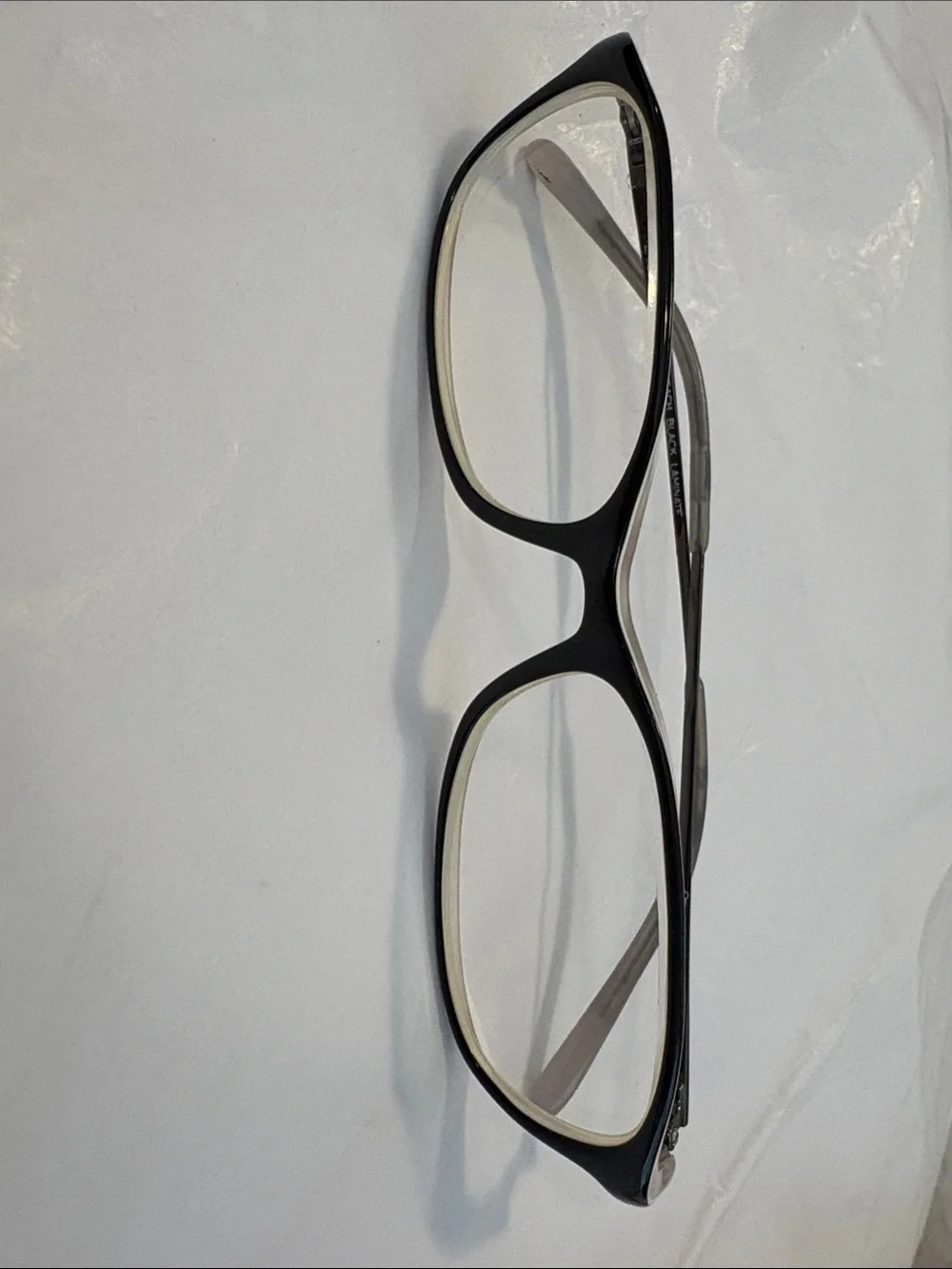 OP Black and White Women's Eyeglasses FRAMES Only L. 130 mm